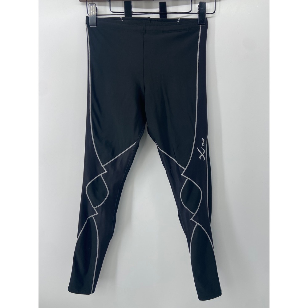 CW-X Compression Tights Men Medium Black Performance Athletic Running Leggings